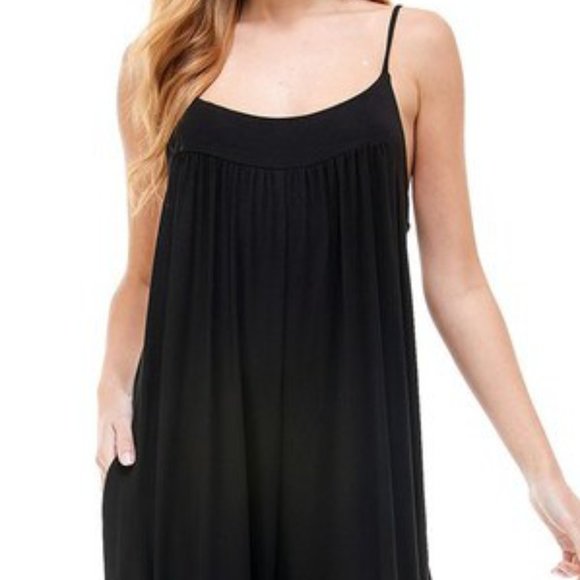 Black Harem Jumper with Adjustable Straps - Picture 5 of 6